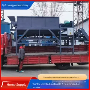 Rolling Stone Machine for Burnt Iron, Large Hexagonal Drum Polishing Machine for Rust Removal and Degreasing, Grinding Machine for Batch Polishing of Building Blocks thumbnail-3