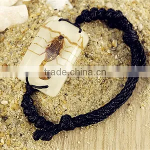 Wholesale Real Flower Insect Inserted 2015 Fashion Bracelet thumbnail-2