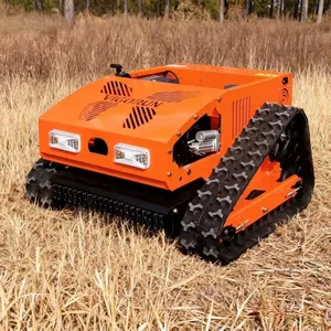 Vigorun VTC550 Hot Selling Remote Control Crawler Brush Cutter Lightweight & Portable Grass Mini Robot Flail Lawn Mower thumbnail-2