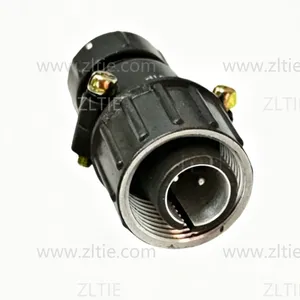P16 Series 2-Pin Straight Male Cable Plug With Shielded Tail Attachment P16J1P thumbnail-1