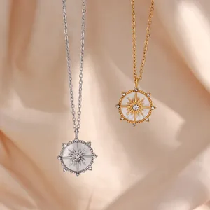 OEM Stainless Steel Necklace With Laser Engraving Pattern 16-24 Inch Adjustable Chain Wholesale Supplier thumbnail-1