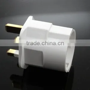 CE ROHS Approved HK UK Ireland Singapore Malaysia India Kuwait Bahrain Type G to Schuko Germany Type F Plug Travel Adapter thumbnail-4