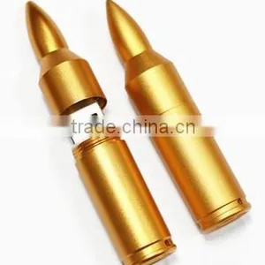 Silver and Gold Metal Bullet Usb Flash Drive Cheap Price thumbnail-2