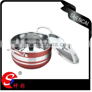 Kitchen Accessories Stainless Steel Capsule Bottom Cookware Set / Colored Cooking Pot / Stock Pot Set thumbnail-2