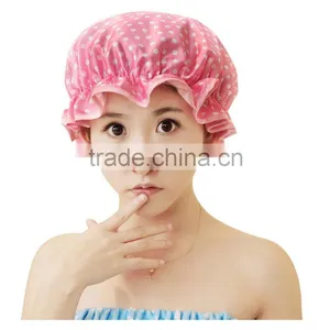 Water Proof Double Layer Shower Cap thumbnail-3