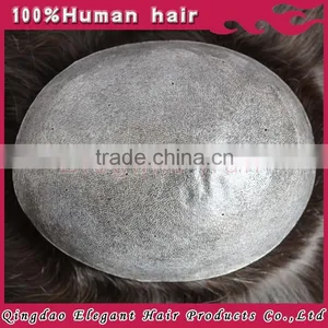 Hot Selling Natural Color European Hair pu Skin Women Human Hair Replacement System thumbnail-1