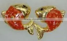 Dailyues Enamel Fish Tiny Sharp Stud Earring Pins, Fashion Alloy Stud Earring Pin thumbnail-1
