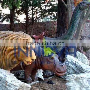 Life-size Automatic Inflatable Animatronic Dinosaur for Amusement Rides thumbnail-6