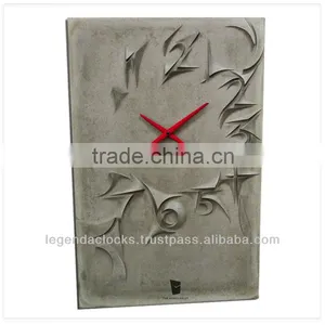 Unique Clock, Concrete Wall Clock, Designer Clocks, Customized Clock, Handmade Decorative Clock thumbnail-1