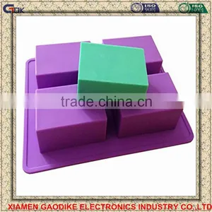 4 Cavities Homade Silicone Soap Mould thumbnail-1