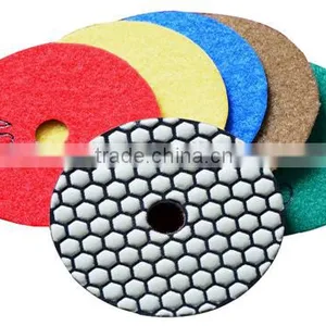 Resin Bonded Sunflower Polish Floor Concrete Wet Dry Diamond Pad thumbnail-4