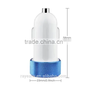 REYON 4.8A 2 Port Usb Universal Car Charger 12-24V for Iphone,Samsung,HTC,iPAD Etc. thumbnail-2