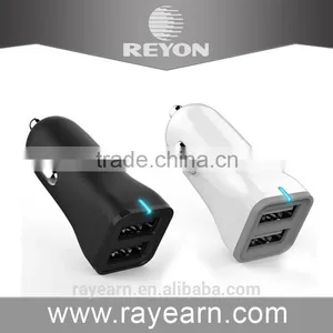 REYON New Quick Charge 2.0 Car Charger With Qualcomm Certification, 2.1A Car Charger With LED Indicator thumbnail-1
