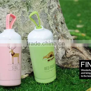 Customized Double Wall Stainless Steel Vacuum Flask With Silicone Handle thumbnail-3