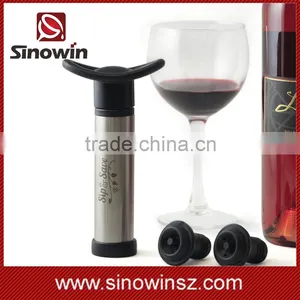 Best Selling Wine Bottle Saver Bulk Cheap Wine Vacuum Pump With 2 Stoppers thumbnail-2
