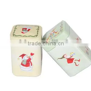 Mini Square Tin Box for Tea thumbnail-1