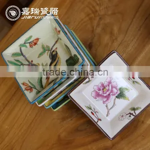 Korean Pure Hand Painted Ceramic Popcorn Bowl thumbnail-1