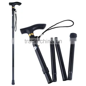 Adjustable Folding Walking Cane Strong Sturdy Aluminum Ergonomic Handle WH000365 thumbnail-3