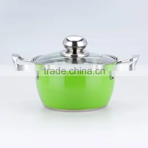 10pcs Stainless Steel Color Kitchen Accessories Cooking Pot Sets as Seen on tv Quality Choice thumbnail-3