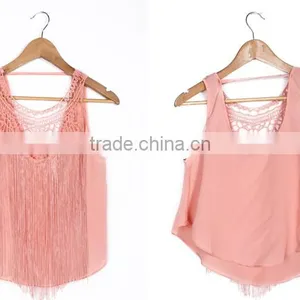 Europe Style Lady Sleeveless Spandex Crop Top thumbnail-5