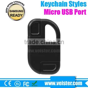 Portable Mini USB Data Cable With Keychain for Samsung thumbnail-4