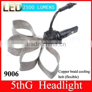 New Fanless 5th Headlight 2500lm 20w 12v 24v China Led Lighting 9006 Auto Parts thumbnail-1