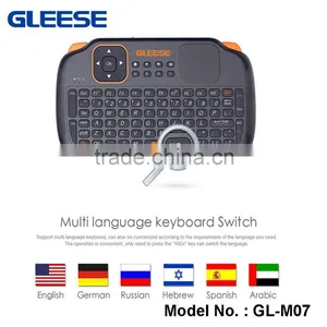 GLEESE 2.4G RF Rii Mini I8+ Wireless Keyboard Touch Pad Mouse Backlit Gaming Keyboard for HTPC Tablet thumbnail-3