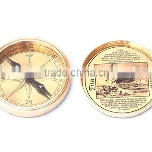 Beautiful Brass Titanic Compass -Gift Compass With Rosewood Box 13415 thumbnail-4