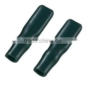 Black Soft PVC Insulation Caps for Spade Terminals 2.8 mm 0.1" thumbnail-1