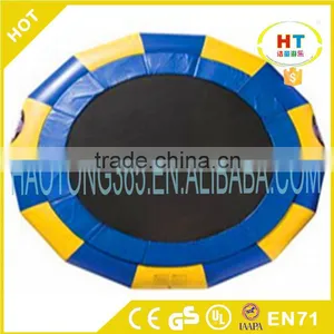 New Round Water Air Bouncer With Spring Structure Inflatable Water Trampoline for Sale thumbnail-5