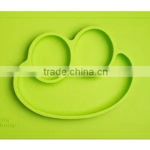 Custom Food Grade Baby Silicone Placemat Plate thumbnail-2