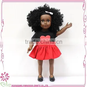 Real Girl Afro Doll Farvision Doll 18'' Baby Girl Soft Doll thumbnail-3