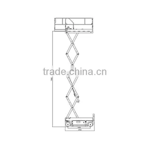 8M Mobile Hydraulic Scissor Lift,self-propelled Rough Terrain Scissor Lift,aluminum Hydraulic Scissor Lift for Sale thumbnail-3