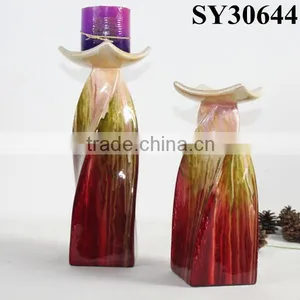 Indoor Small Ceramic Indian Candle Holders thumbnail-1