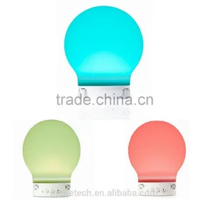 Cordless Rechargeable Color Changing Bluetooth Smart Led Table Lamp Speaker thumbnail-3