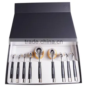 New Arrival 9 Piece Cosmetic Makeup Brush Set Can Make Your Own Brand thumbnail-4