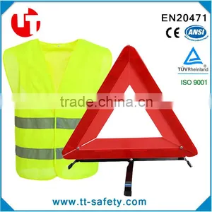 Reflective Safety Vest Warining Triangle Roadside Assistance Kit thumbnail-1