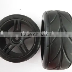Racing Car Tires Tyre Wheel Rim Fit HSP HPI 1:10 On-Road Car Pre-glued Car Tires thumbnail-2