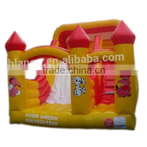 Lanqu Inflatable Slide With Dual Lanes Inflatable Dog Slide thumbnail-1