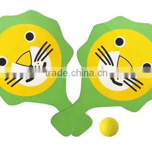 TA820 Animal Shaped Wood Beach Racket thumbnail-1