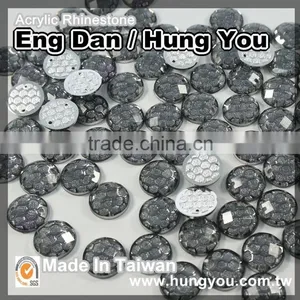Best Popular Non Hot-Fix Taiwan Round Shape Synthetic Gemstones For Garment Accessories thumbnail-3