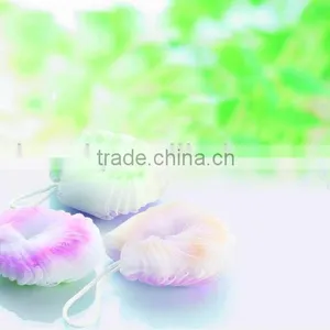 Wholesalegood Quality Flower Shaped Bath Spong ,bath Balll ,mesh Shower Wash Sponge for Promotional Gift thumbnail-1