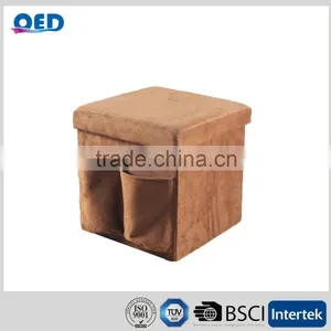 Multi Functional Affordable Folding Storage Leather Ottoman Pouffe thumbnail-3