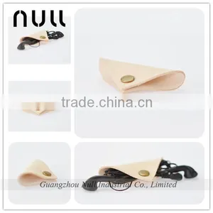Small and Cute Vegetable Tanning Leather Earphone Storage Holders thumbnail-1