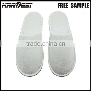 Cheap Soft Indoor Custom Made White Slipper for Hotel , Towel Bath Personalize Hotel Bathroom Slipper With Logo thumbnail-3