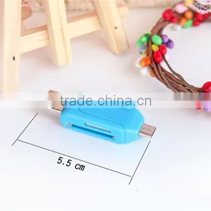 Universal Card Reader Mobile Phone PC Card Reader Micro USB OTG Card Reader OTG TF / SD Flash Memory Wholesale thumbnail-5