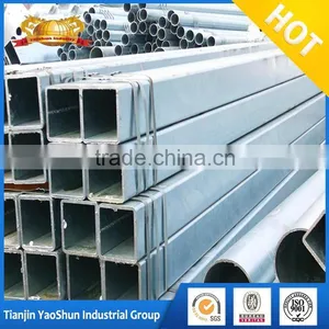 Carbon Production Hot Dip Galvanized Square Steel Pipe thumbnail-1