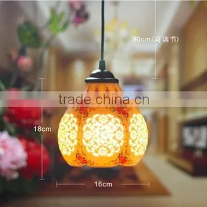 Vintage Ancient Pendant Light Porcelain ChandelierJingdezhen Handpainted Ceramic Party Loft Coffee Bar Restaurant Kitchen Lights thumbnail-5