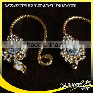 Cheap Ear Cuff White Diamond Jewelry Snake Style Ear Clip thumbnail-4