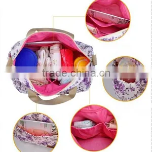 2016 Baby Diaper Nappy Backpack Changing Bag Mummy Canvas Lining Tote Handbag Shoulder Bags thumbnail-3